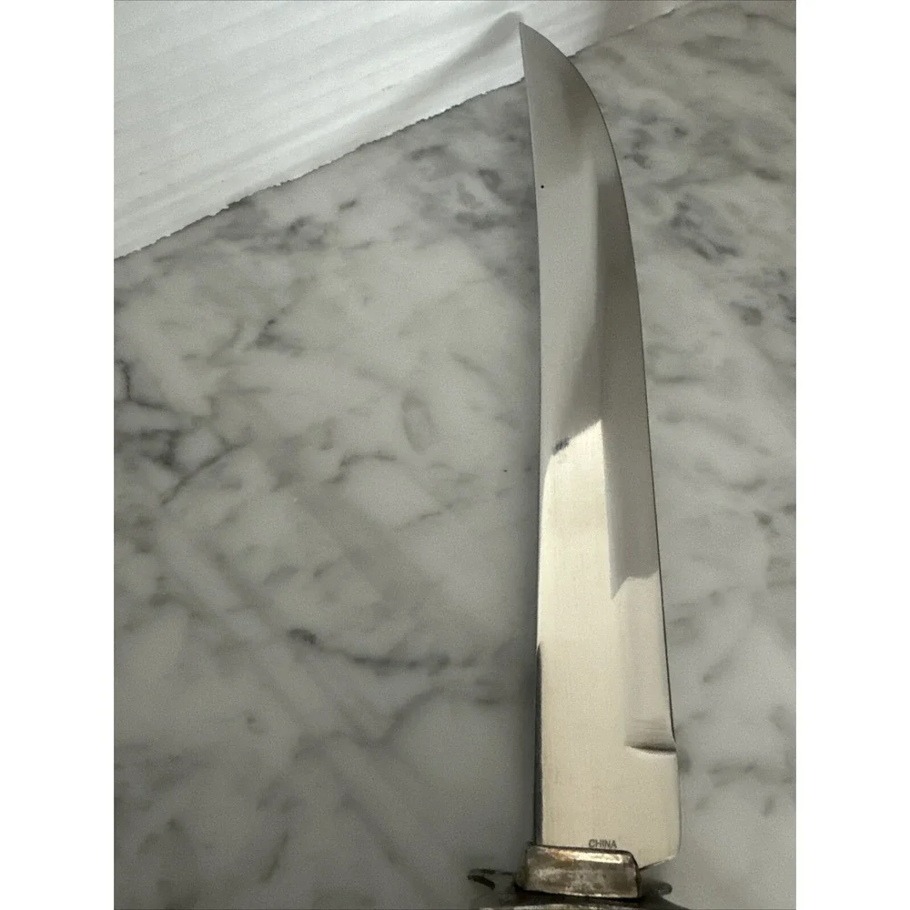 Vintage F B Rogers‎ Carving Knife, French Rose, Sharp, Excellent Condition